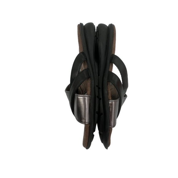 Naturalizer Natural Soul Black Pewter Jimena Strappy Sandals Size 6 Women's - Picture 5 of 8